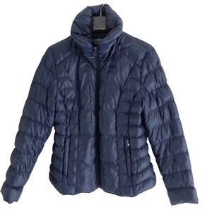 Kenneth Cole Reaction Duck Down Blue Puffer Coat Size Large